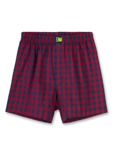 Webshorts rotschwarz kariert - rotschwarz,